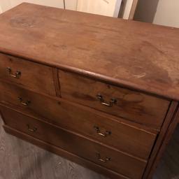 Good condition and all drawers work as they should.
Size is 42” wide, 20”depth and 30” high.

This item has character and in is good demand.
Genuine buyers only please as silly offers will not be replied to.
COLLECTION ONLY from Hammersmith or Northolt area