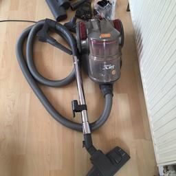Bagless Vax vacuum cleaner for sale. In working order and comes with all the original accessories for pet and carpet. Needs a good clean and has a wheel filter that doesn’t lock properly (see third photo) but otherwise fine. Needs gone ASAP as it takes too much space. £10 ONO