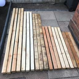 Wooden posts ideal for fence posts various sizes,see list below

4 x 7ft 2 tall 
3 x 6ft 6 tall 
3 x 6ft 2 tall 
3 x 4ft 1 tall 
3 x 3ft 11tall 
3 x 3ft 4 tall 

Or will do the whole lot for £40

Buyer to collect