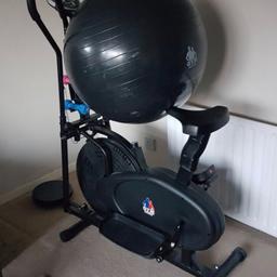As seen in pictures, no ball included. Working order, easy to dismantle and put in boot! £30 takes it away and you can start your journey to a healthier lifestyle. You can watch tv and do 5 mins, wait for your food in oven and do 5 mins or go all out and do however long you like! Cash only @ Bradford! Any questions please ask. Need the space so price reduced massively!