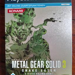 ich verkaufe hierdie steelbook version von  MGS 3 für die ps2.
es ist im guten zustand und voll funktionstüchtig. 
ein muss für jeden Metal Gear Fan.

Privatverkauf, unter Ausschluss jeglicher Gewährleistung, kein Widerspruchsrecht, keine Rücknahme.