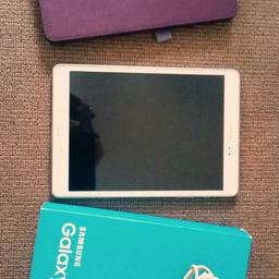 Good condition galaxy tab A in excellent working condition with case, box and charger.