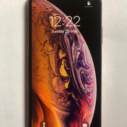 Phone: IPhone XS
Storage: 64GB
Colour: Gold
Network: Vodafone 
Condition: In overall full working condition, small crack on bottom right of screen (as shown in the picture) the crack does not effect the Phones use whatsoever. Phone comes with box and charger.
£570
Can be delivered LOCALLY for additional charge for fuel