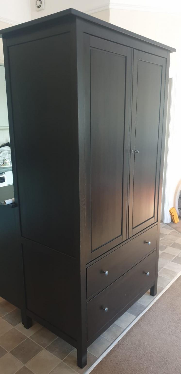 Ikea Hemnes Wardrobe Black Brown In Me9 Swale For 85 00 For Sale Shpock