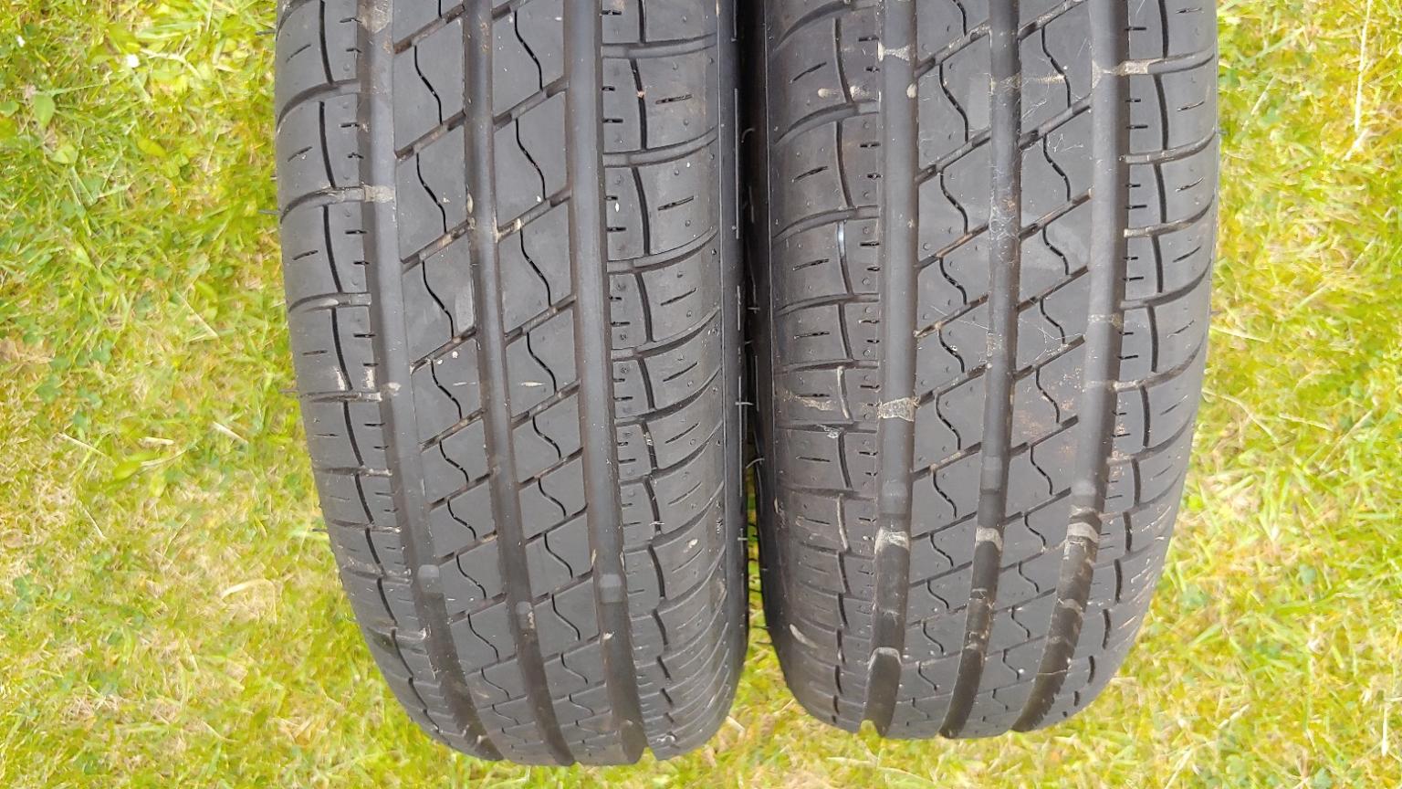 Trailer wheels and Brand new Tyres 145/80/R10 in Tamworth for £60.00