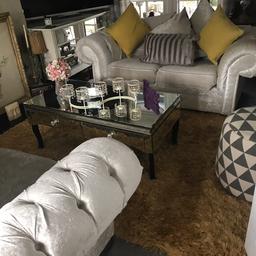 Immaculate condition 3 and 2 seater sofas large one 6 and half foot roughly smaller just under 6 ft 1st to see will buy it’s a bargain