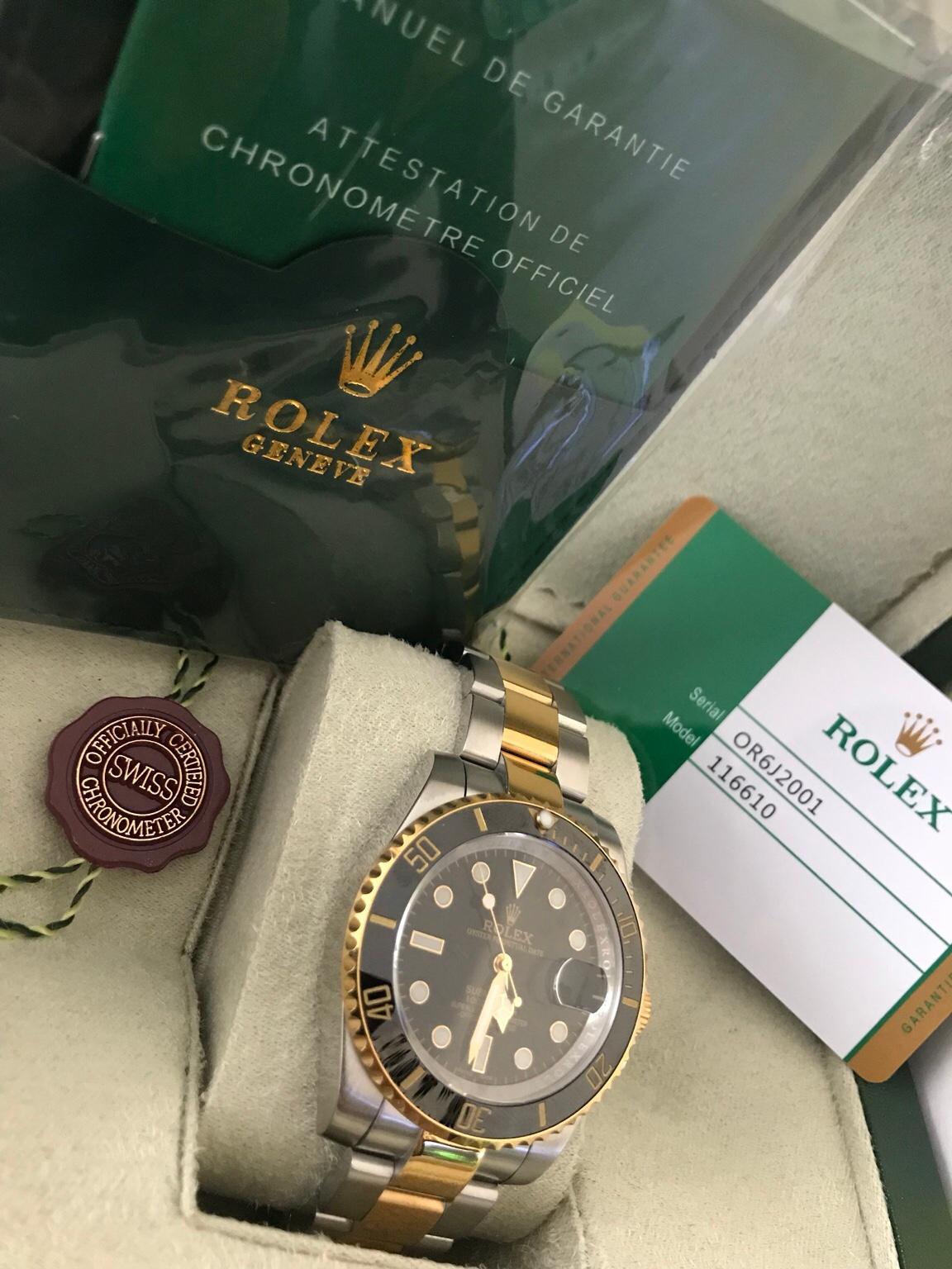 Rolex model 116610 serial best sale or6j2001 price