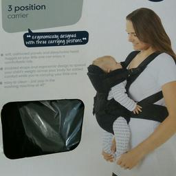 Mothercare 3 position carrier. Forward and rear facing. Great condition and easy to use. Baby always super comfy in it.
