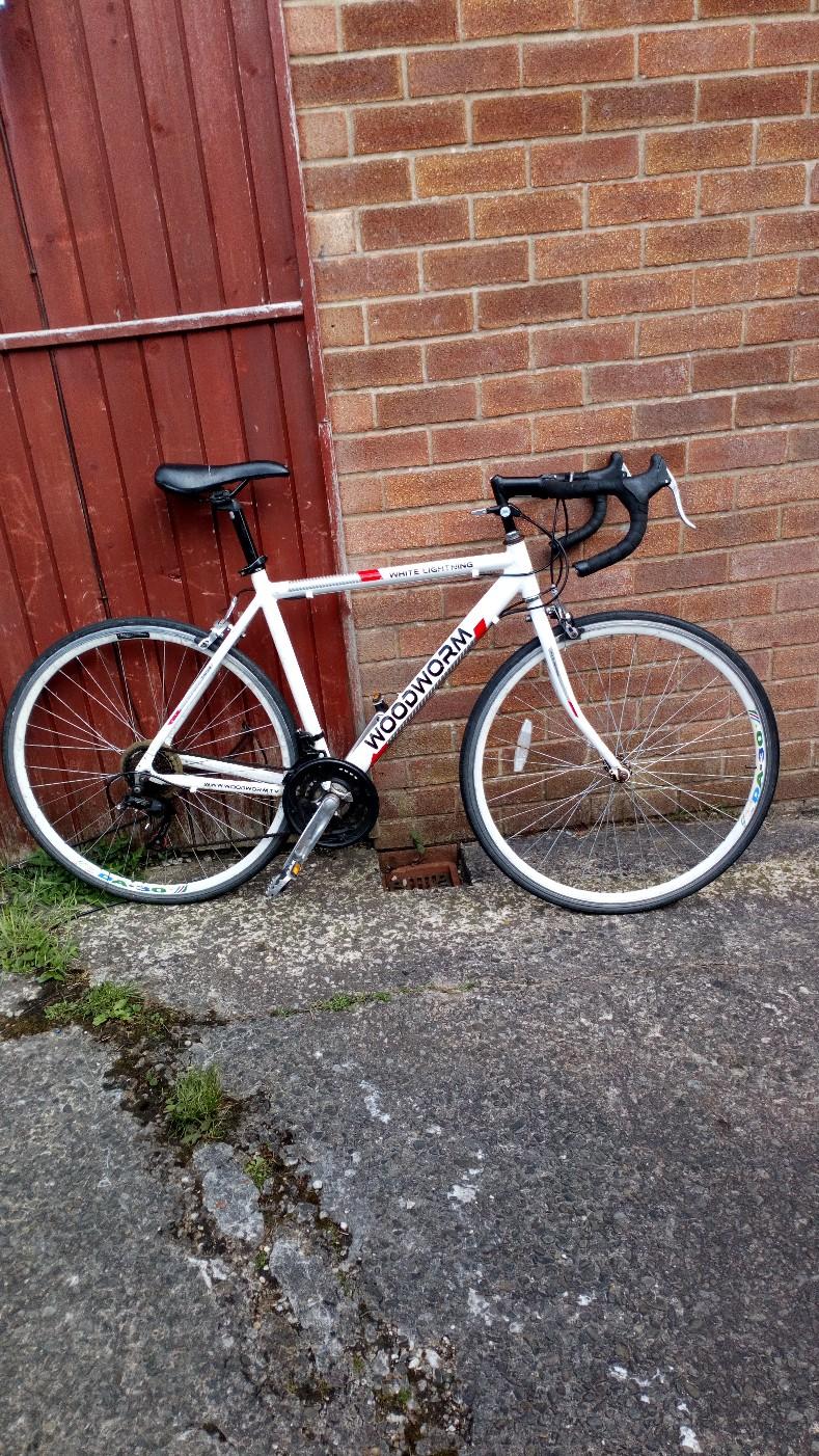 Woodworm white lightning bike sale