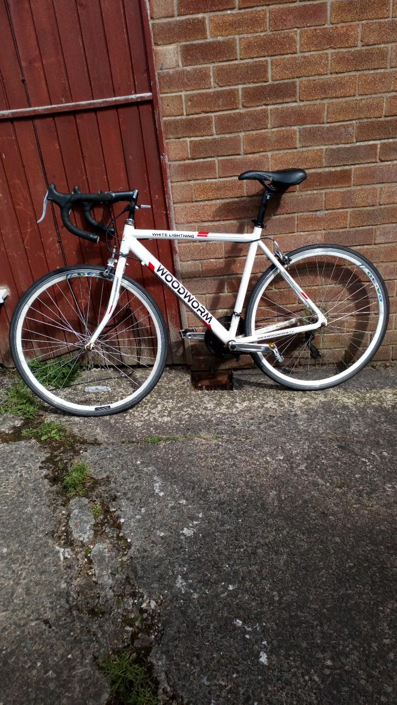 Woodworm white hot sale lightning bike