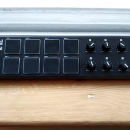 Great condition, everything works. Really portable and durable. Selling due to an upgrade.

AKAI Professional LPD8 | Portable USB-powered MIDI Controller with 8 Velocity-Sensitive Drum Pads for Laptops (Mac & PC)