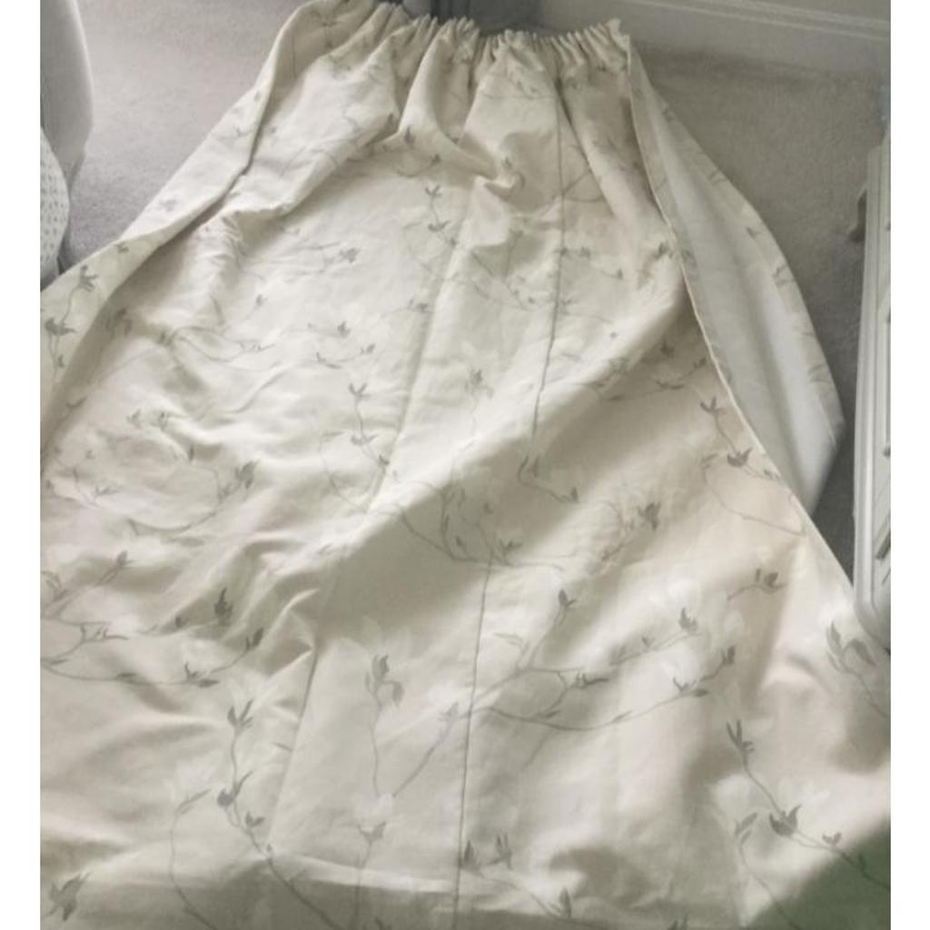 Rideaux Laura Ashley Magnolia Haie - 386x201 Cm Par Pan - Lin Et Coton, Vert Hedgerow