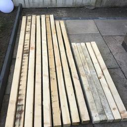 Wooden posts ideal for fence posts have the following available

7ft 3 = 7
6ft 5 = 2
4ft 1 =5

They are all 3x3

Will take £40 ono for the lot or will also sell individually.
