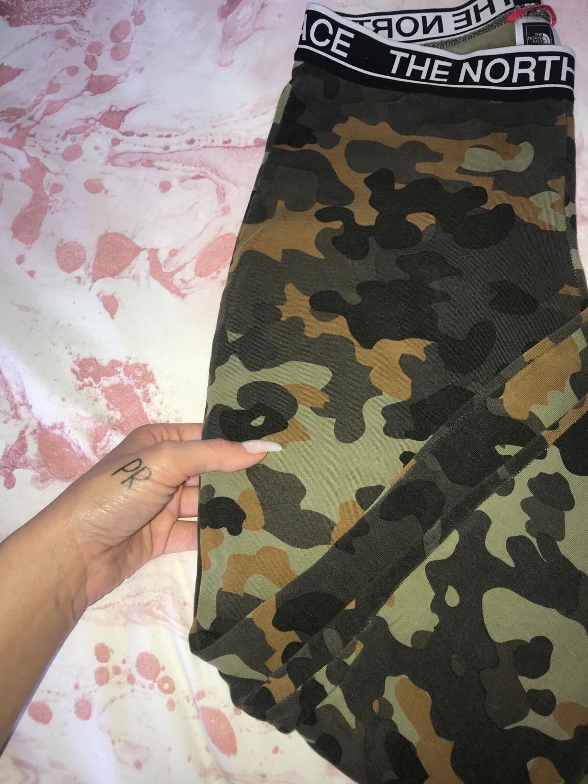The north face camo leggings discount
