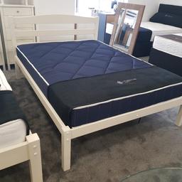 White 4'6 Double Bed / Bedframe 
Brand new 
Free Local Delivery
