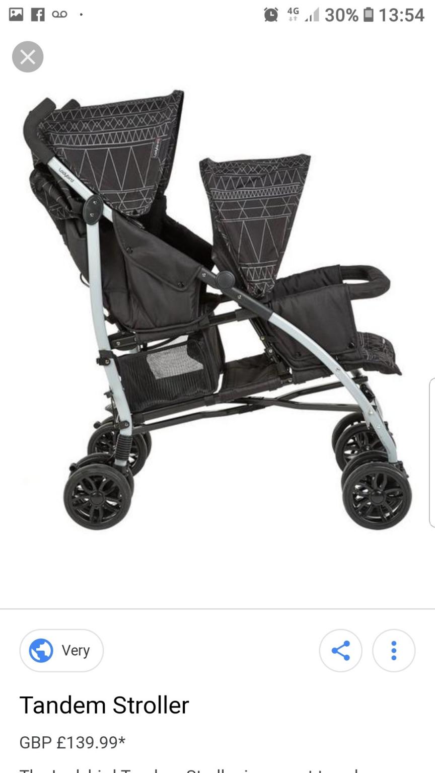 Ladybird tandem stroller review on sale