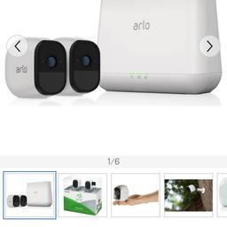 this is an Arlo Pro camera. item include a Siren Base Station, 2 cameras, batteries, RJ45 internet cable, 2 magnetic hold for the camera.

this is a bargain..
am open to reasonable offers.

Thanks
