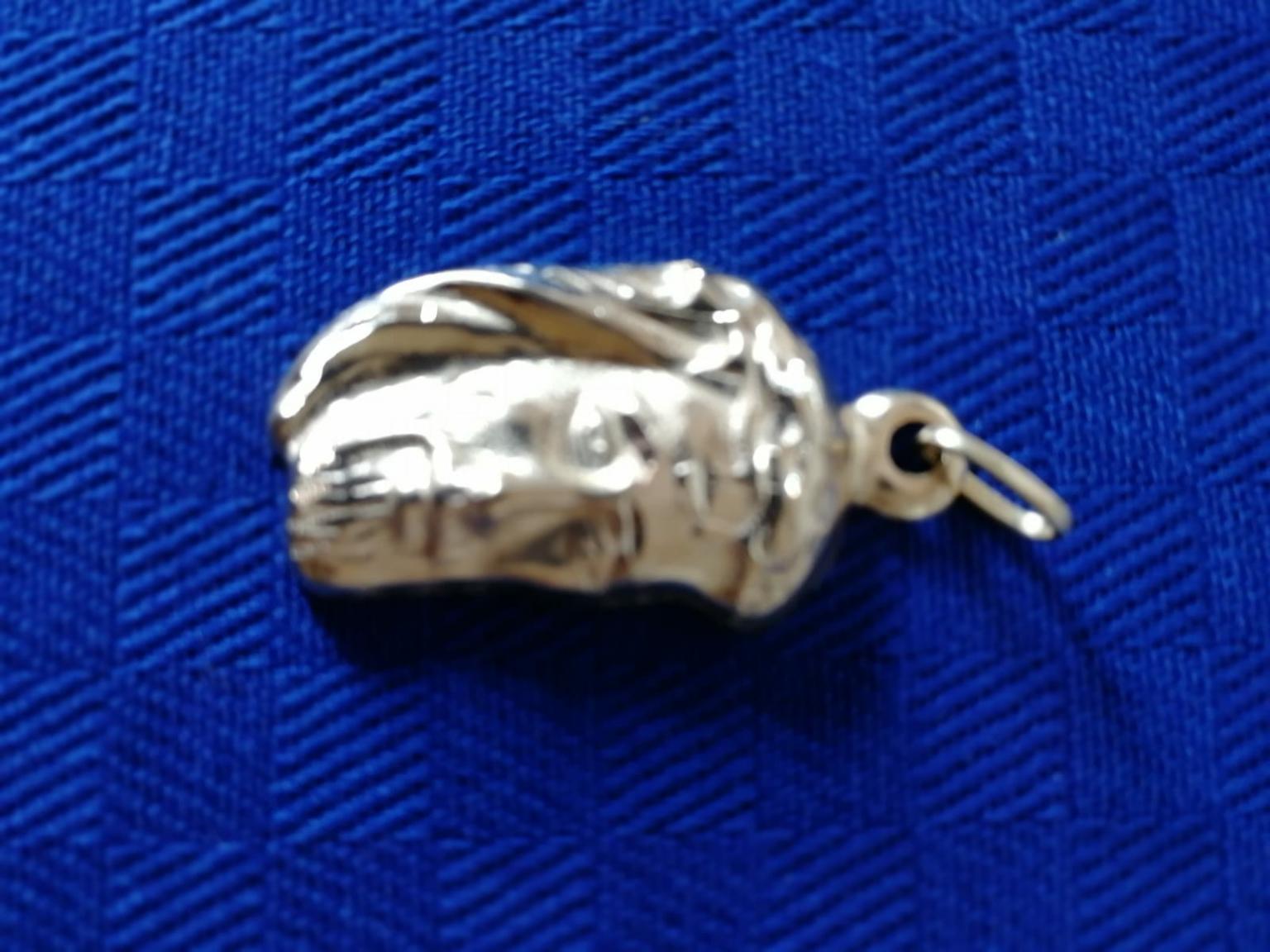 Ciondolo Gesù Ghiacciato: Oro Su Argento Sterling, Diamante - Foto 9