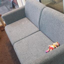 can be used as a lounge or reception sofa. as you can see from pics it can be turned into a 2 seater and 1 alone or 3 together. in very good condition