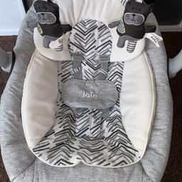 Joie serina 2 in 1 swing and bouncer , perfect condition from a pet and smoke free home , battery powered as I sadly lost the power plug hence the price but they can be brought separately for £10 , but still works fine. Was a life saver when my little one was small.