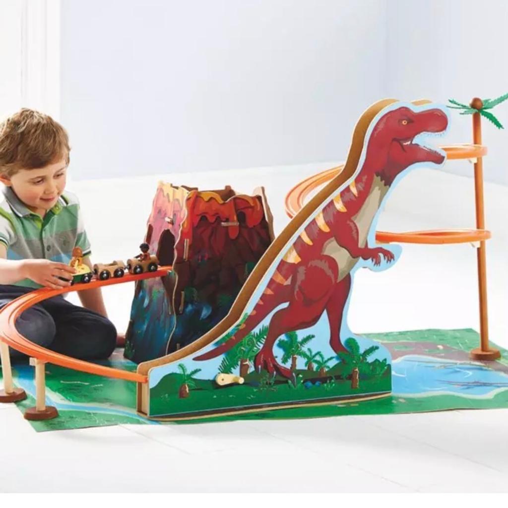 Asda dinosaur sale train track