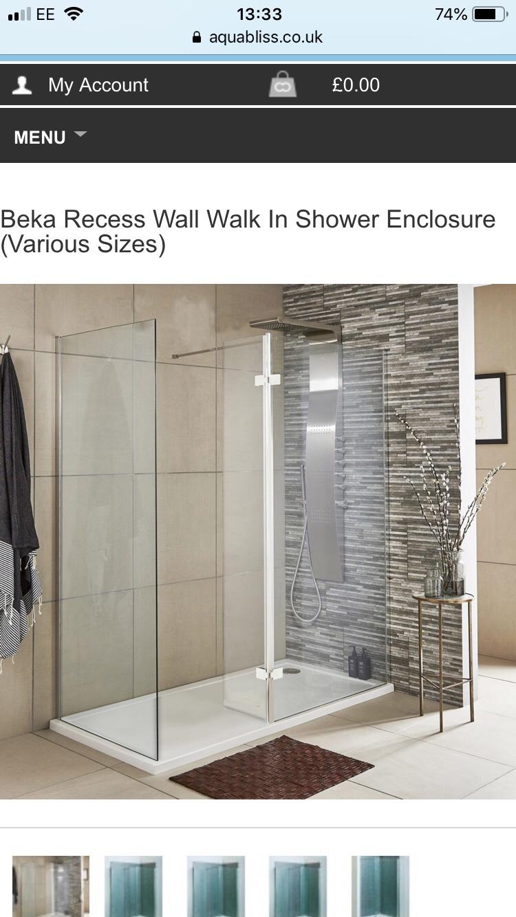 Walk in shower tray and screen in WS7 Lichfield for £100.00 for sale