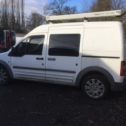 2007 factory crew cab 9 months mot full roof rack ford alloys on with full set steels good van only going as got bigger van for work more pics to follow as these are about 12 months old just to be honest £1,200 ovno ladders an pipe tube not included also had cils welded an blacked 