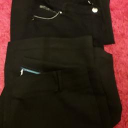 4 pr black ladies trousers size 14.