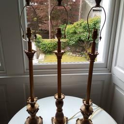 Selling due to a move. Lovely quality lamp bases. £35 for all 3