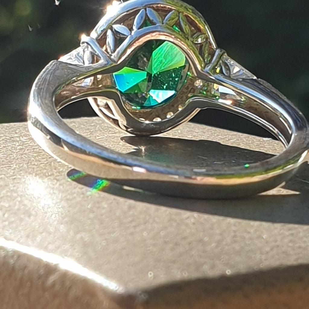 Diamonique hot sale trilogy ring