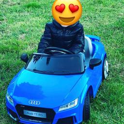 Electric Audi TT rs - FOR SALE as my son hardly ever uses it anymore . It’s like brand new, he’s only ever used it a handful of times very clean condition. Doors open on it and has th car sounds to . Viewing welcome need gone today from smoke free home and fully child controlled