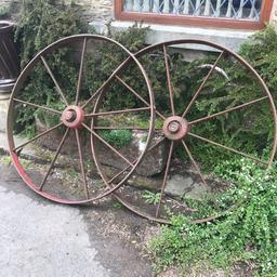 2 Old farm implement wheels
44” diameter
Local delivery possible