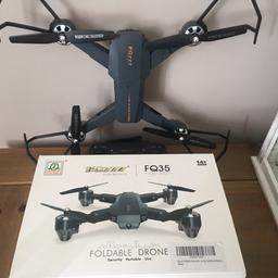 Brand new used once then left in the box as spare propellers and screws, 2 battery’s and controller which you can put your smartphone on as camera mode and video mode only bought a week ago and it just ain’t being used