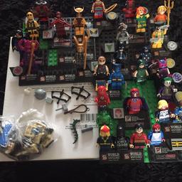 Collection only! 29 lego super hero figures and platforms (&small accessories)
(They are not lego the make but just the same )
