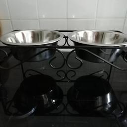 got a new dog bowl now don't need a double one so getting rid of if interested message me.
collection only