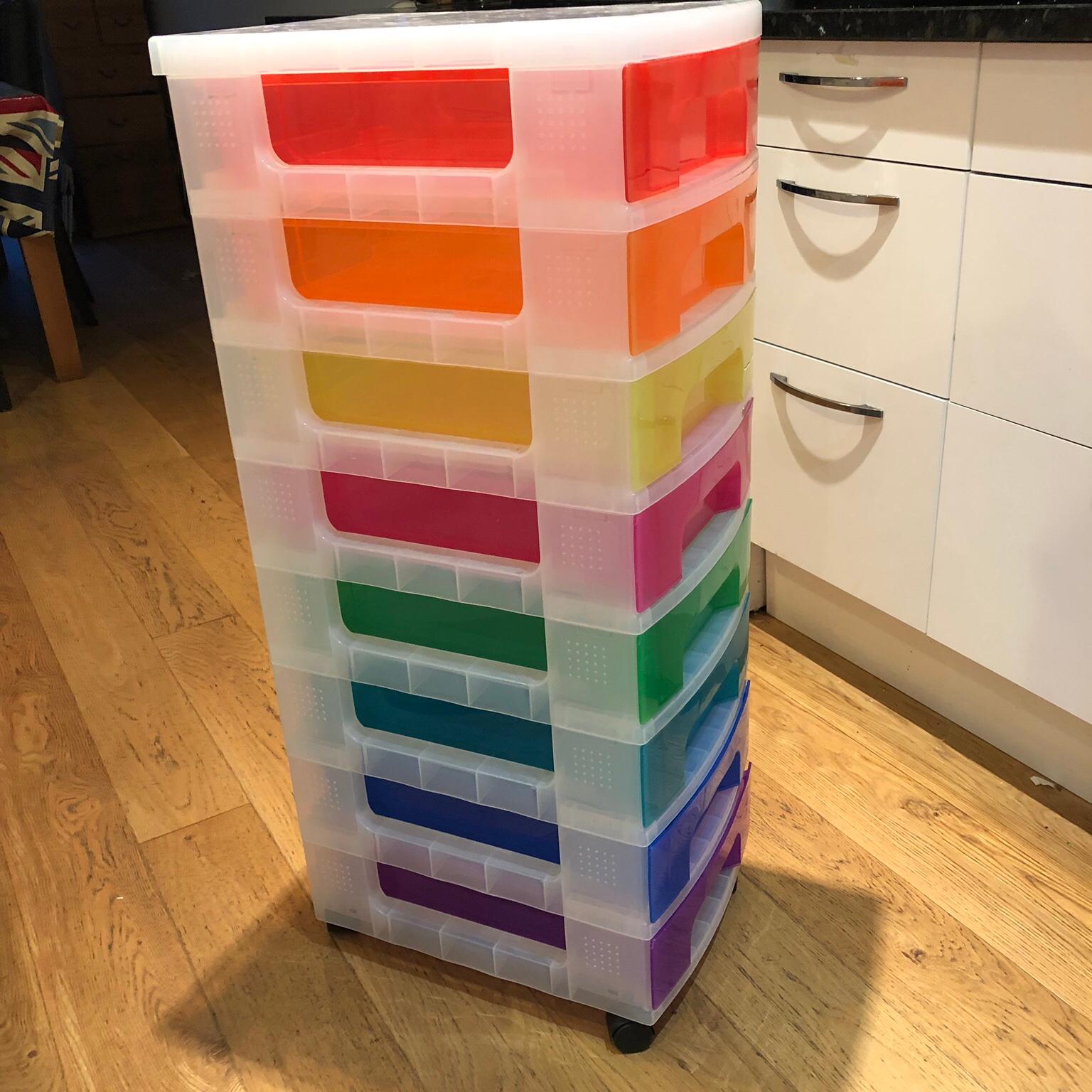 8 drawer multicoloured storage unit in KT10 Elmbridge for £15.00 for