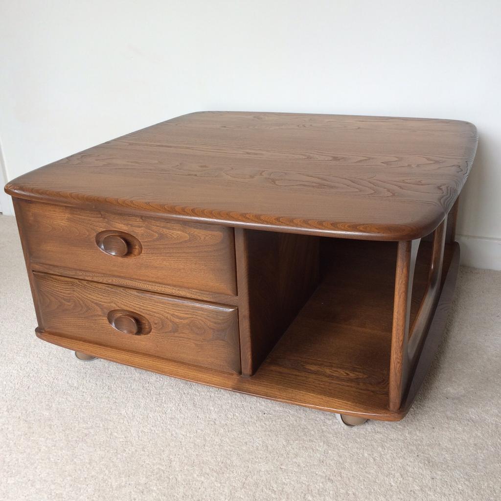 Vintage ERCOL Elm Pandora's Box Coffee Table in TN9 Malling for £130.00