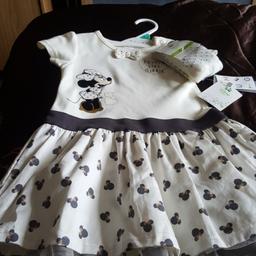 3 dresses beautiful the minnie mouse is brandnew yellow and gray marks and the white ones george asda all 12/18 months £10 all 3 no offers