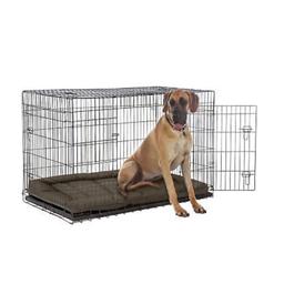 extra Large dog crate immaculate condition as barely used !
Approximately 120cm length by 85cm drop by 80cm wide 
Same as pic minus bed ! Was £110 and barely used kept indoors !
Easily Collapses for storage
Removable tray 
Door open from front and side if needed 
Collection Laycock or may deliver if local