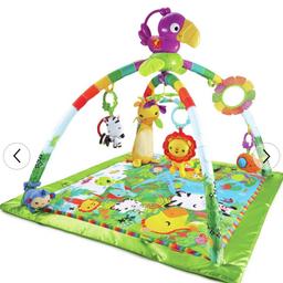 Much loved baby gym for sale.

Used but mint condition could be passed as new as always cleaned and stored in original bag when not in use.

RRP £37.50 selling for £15. NO OFFERS

Collection from E14 only.