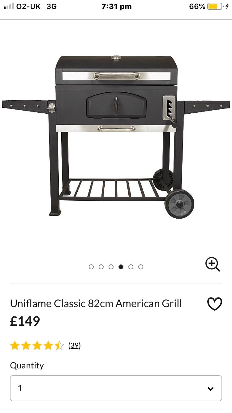 Uniflame classic clearance 82cm american grill