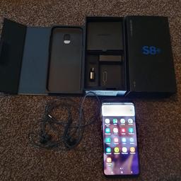 Samsung s8 plus for sale only selling due to upgrade in ex condition no marks or cracks in orchid gray comes with everythink in the box been reset and this is Vodafone collection warton