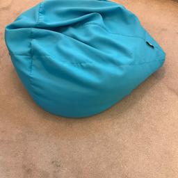 Baby blue beanbag made by the company Rumcomfy