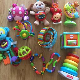 Excellent condition, Fisher Price, V-tech
4 toys on top are musical, 12 in total
6+ months
❤️