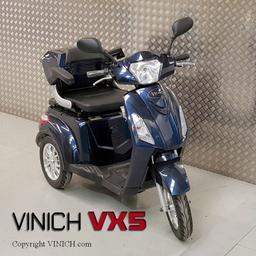 Vinich VX5

500w Electric Mobility Scooter.

3 Gears 1 /4mph. 2 /8mph. 3/ 16mph.

Up to 30 miles travel on one overnight charge.

Built in MP3, FM radio unit with USB slot, and Bluetooth to play music and chat hands free. Body Mounted Speakers.

Mounted mobile phone holder.

Rear View Camera to assist with reversing.

Large rear storage box, and underseat storage

Weatherproof Cover.

12 Month Manafacturers Warranty + 12 Month Breakdown Rescue Insurance Included in Price.

Stylish Looks, and Great Fun to Ride.

£1699.00

Finance Availablke From just £169.90 Deposit and as little as £48.99 per month (36 months).
to apply for finanace fill in our finance starter form in product description at our web site easy go uk.com an application form will be sent direct to you inbox. Once filled in you will receive an instant answer regarding your application.

Spares Available

Check out our web site at easygouk .com

Call Us On: 0208 133 1964