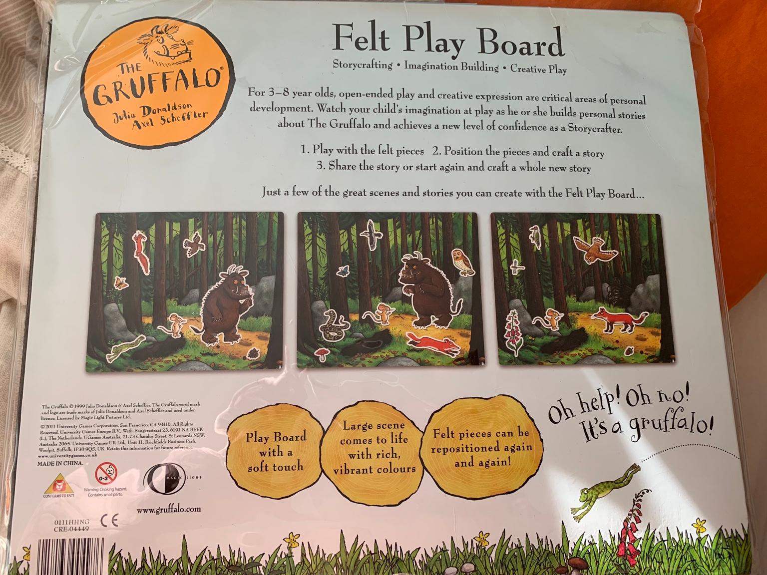 Gruffalo felt play board in CR4 London for £10.00 for sale Shpock
