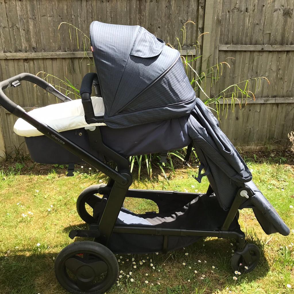 Mothercare genie pushchair & second sales seat unit