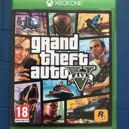 Used Xbox one version.18 game, includes th GTA map