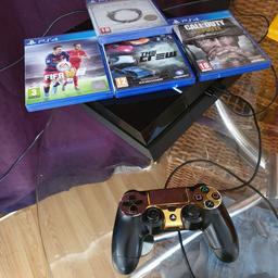 ps4 console, 500gb. 1 controller. 4 games.
collection stevenage. can deliver if local.
bargain. £120