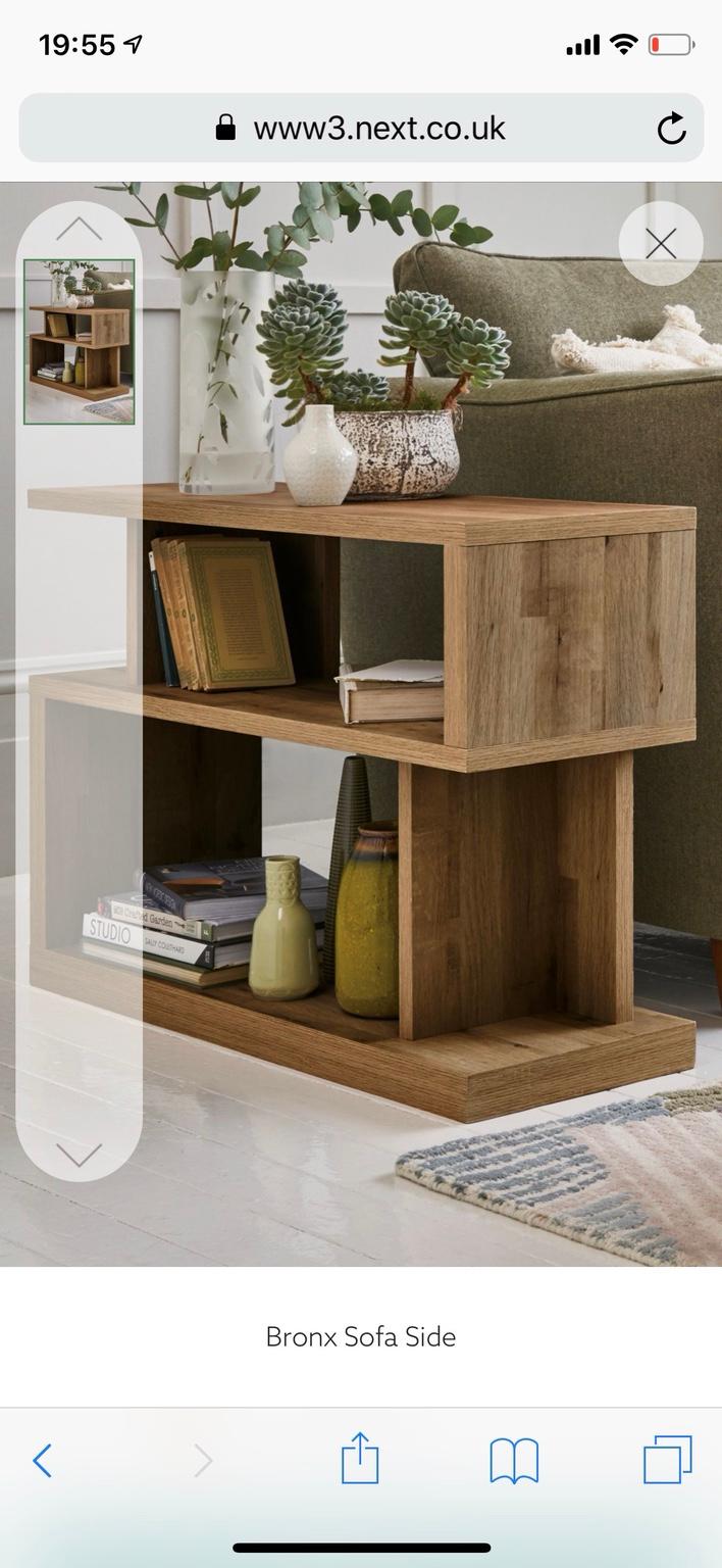 Bronx sofa side table in light Oak from NEXT in Ellesmere Port for £40.